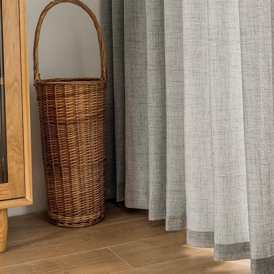 Amazon｜SXYITE カーテン リネンスタイル リネンブレンド 無地